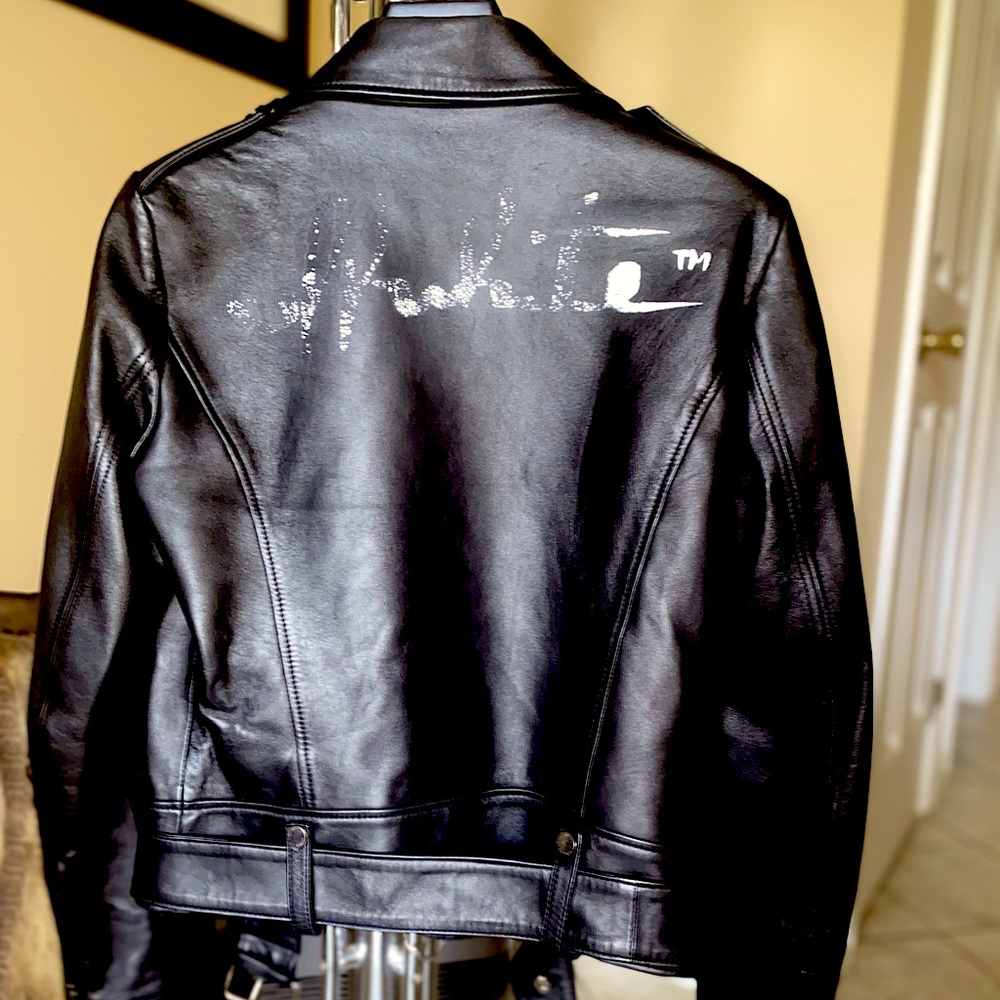 Off-White Black Leather Jacket